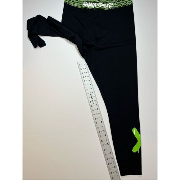 Savage X Fenty by Rihanna Forever Savage Legging Black Neon Green Detail XL 1X - Picture 7 of 10